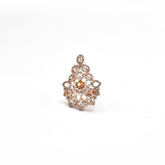 Medha Rose Gold Studded Ring - The Pashm